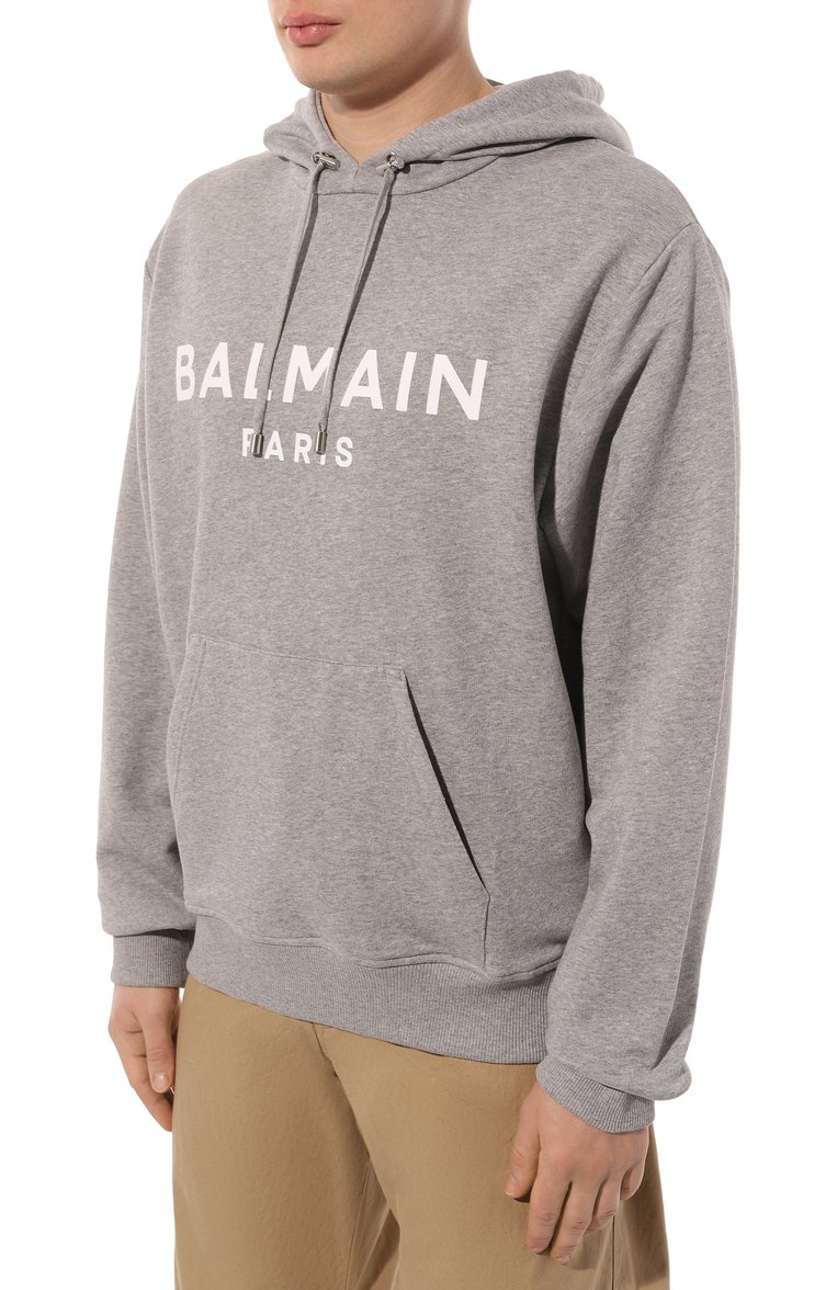 Хлопковое худи BALMAIN, арт. CH1JR002/BB65, фото 1