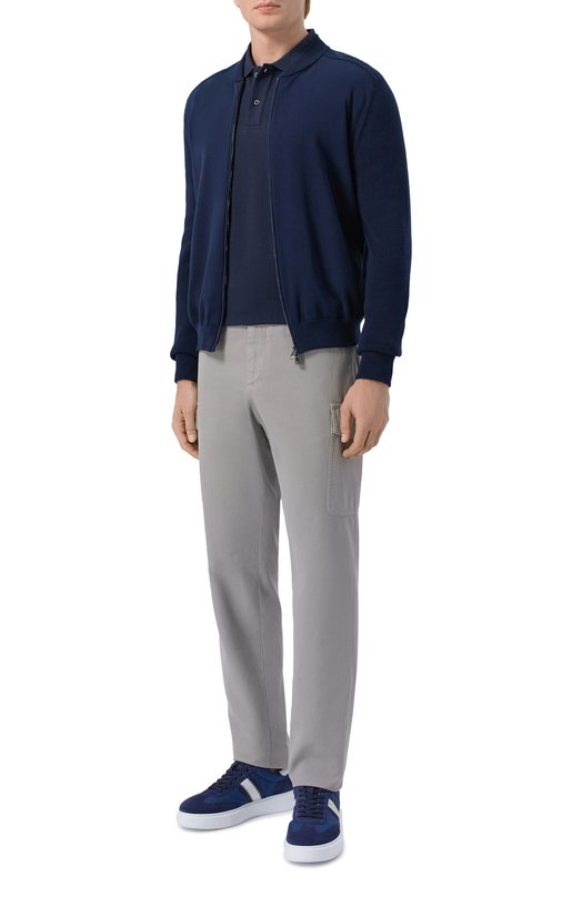Хлопковый кардиган Corneliani 27M592/2725104 Синий  27M592/2725104 Фото 2