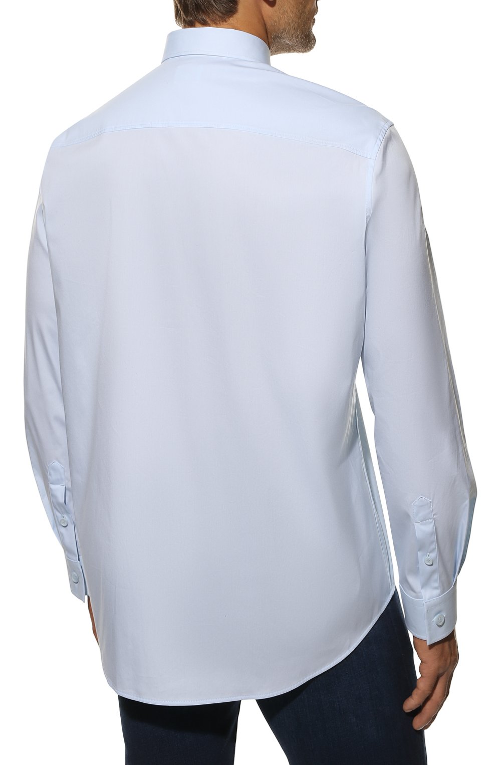 Хлопковая рубашка BURBERRY, арт. 8043061, фото 4