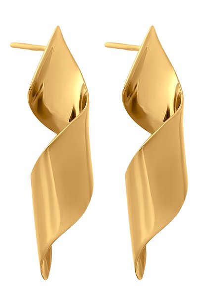 Серьги MS. MARBLE золотого цвета по цене 15600 руб., арт. MM-EWLVG, фото 3 Серьги MS. MARBLE, арт. MM-EWLVG, фото 3