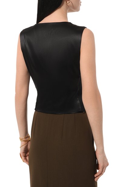 Жилет из шерсти и шелка DOLCE & GABBANA, арт. F79H5T/GDCI8, фото 4