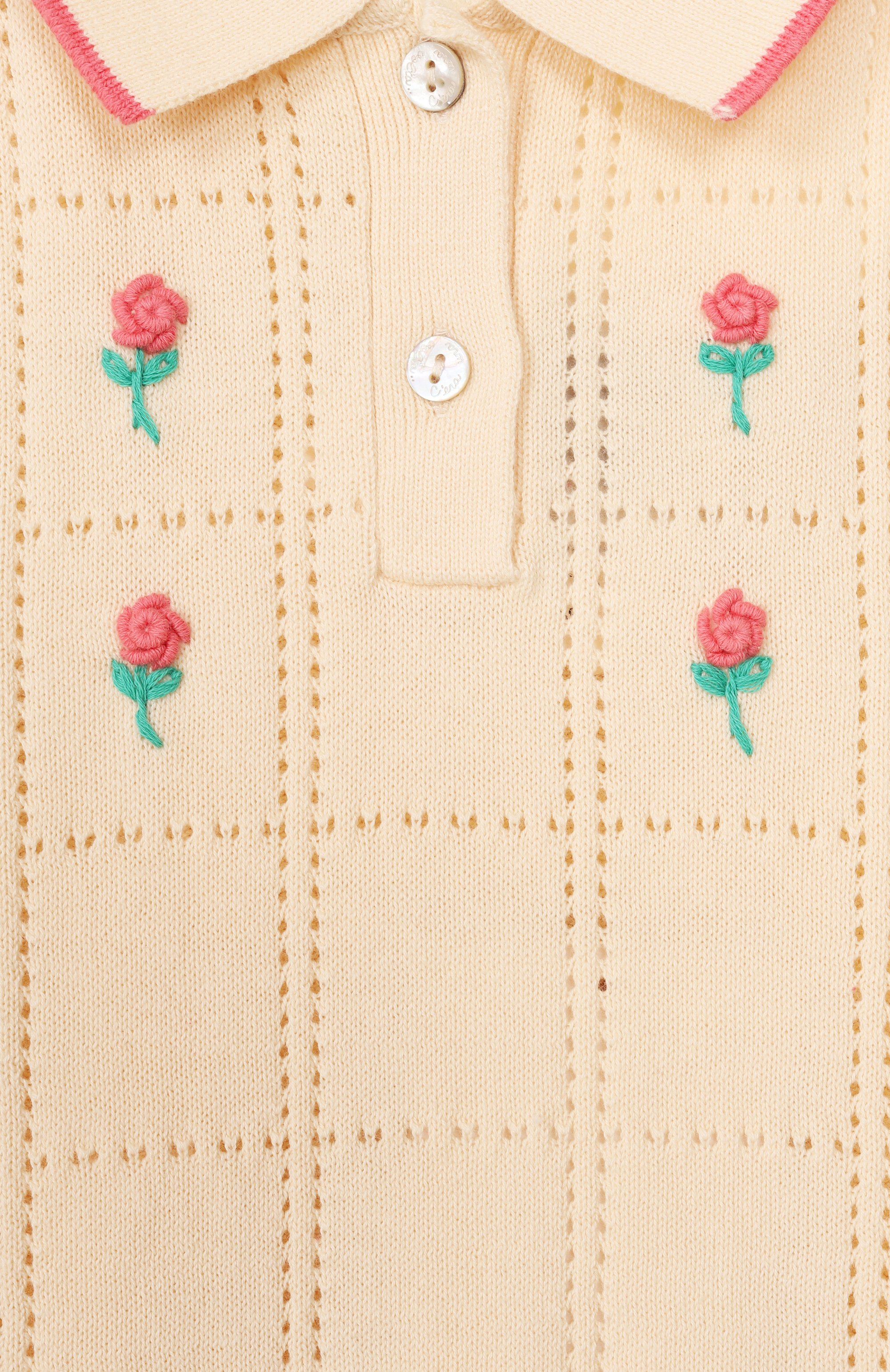 Хлопковое поло C`ERA UNA VOLTA желтого цвета по цене 17070 руб., арт. SS26KN07703, фото 3 Хлопковое поло C`ERA UNA VOLTA, арт. SS26KN07703, фото 3