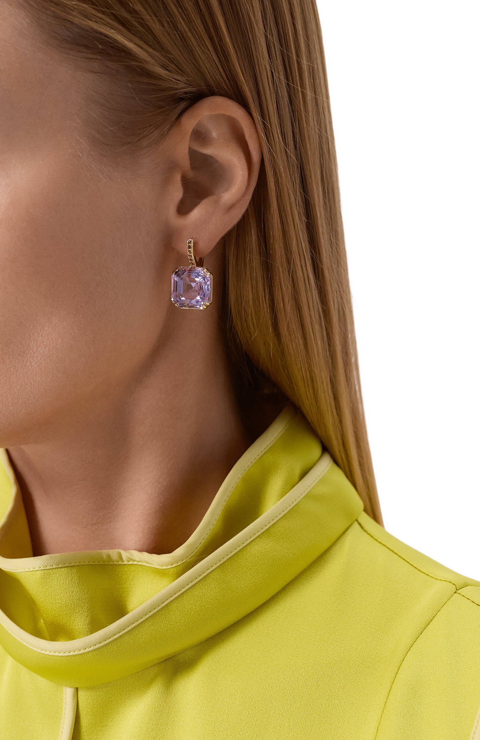 Серьги с подвесками millenia SWAROVSKI сиреневого цвета по цене 19850 руб., арт. 5759990, фото 2 Серьги с подвесками millenia SWAROVSKI, арт. 5759990, фото 2