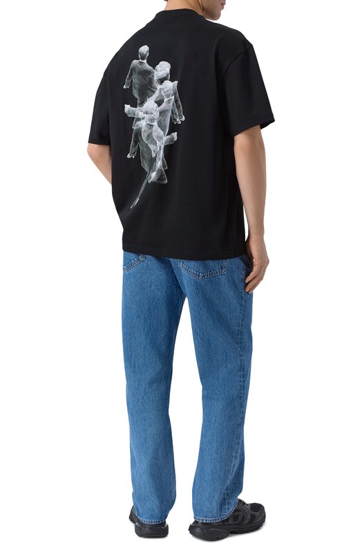 Хлопковая футболка HUGO 50553337 Чёрный  50553337 Фото 2