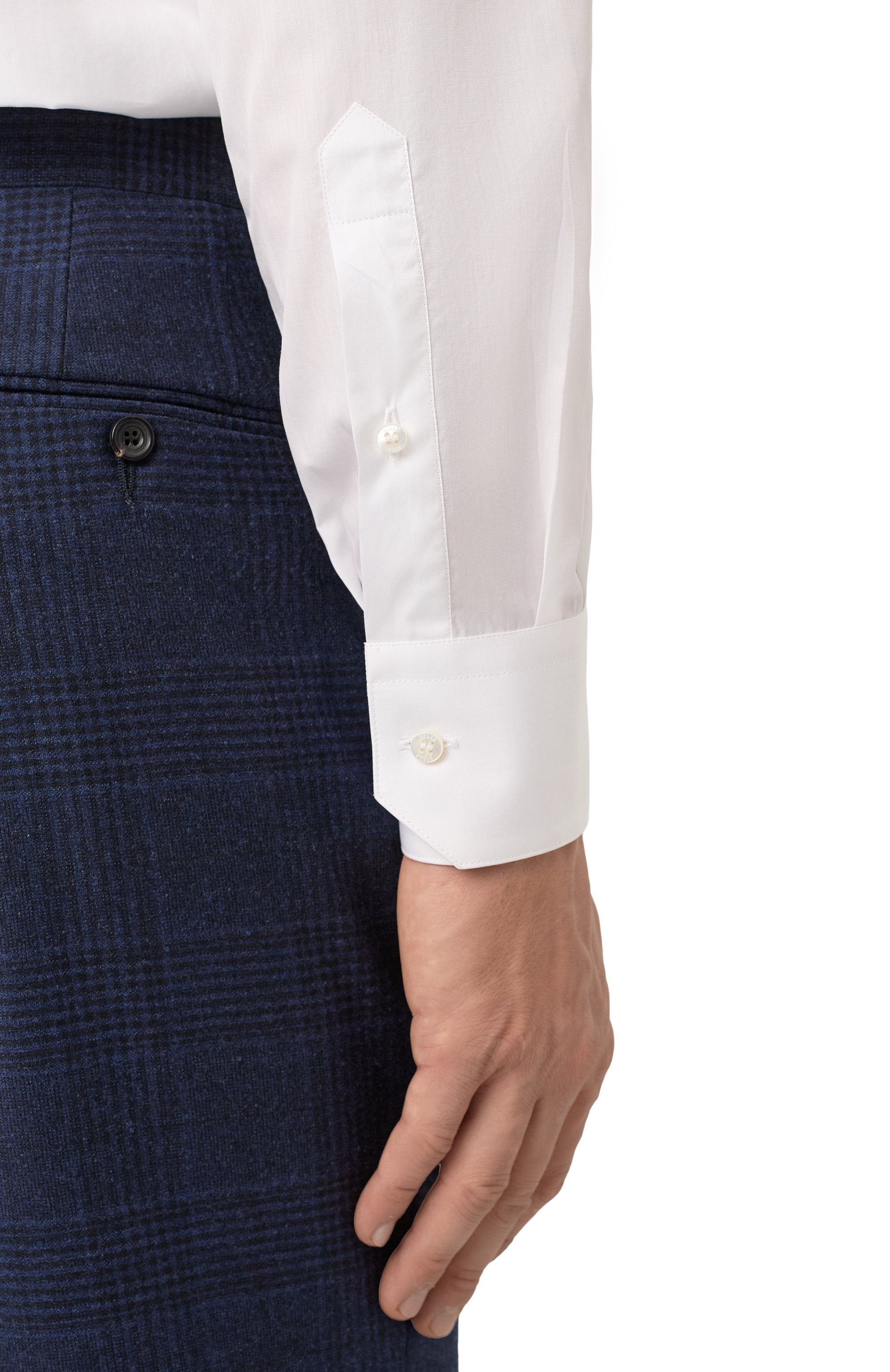 Хлопковая сорочка ZILLI белого цвета по цене 108000 руб., арт. F0RC01M010004801U, фото 5 Хлопковая сорочка ZILLI, арт. F0RC01M010004801U, фото 5