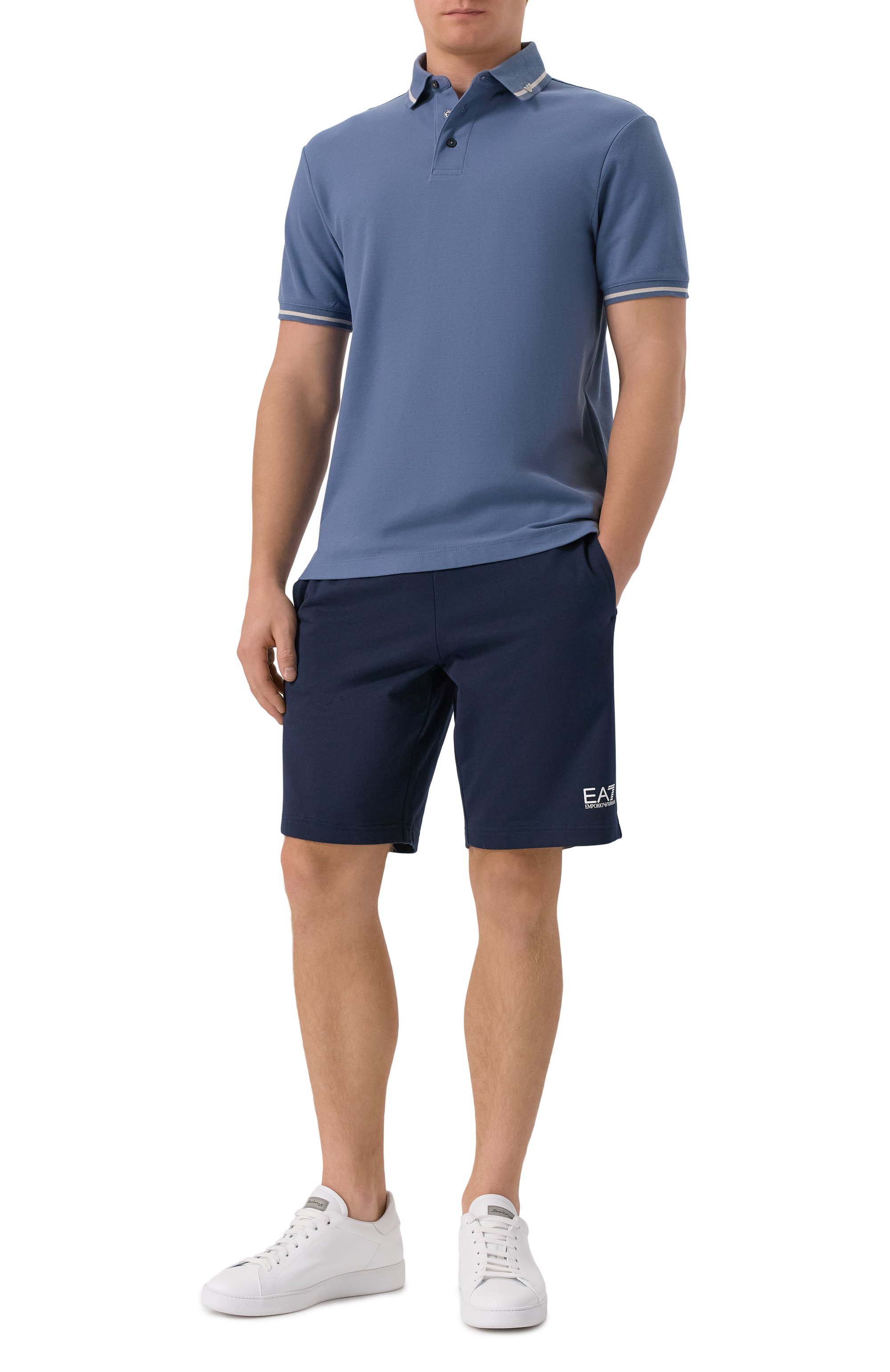 Хлопковое поло EMPORIO ARMANI, арт. EM003003/AF10497, фото 2