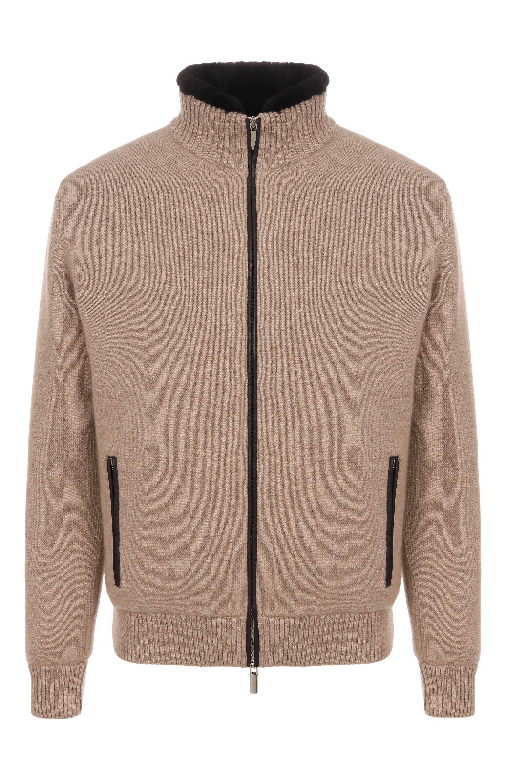 Кардиган с подкладкой из бобра ANDREA CAMPAGNA, арт. WU26WS510-09C-FWSPC1, фото 1