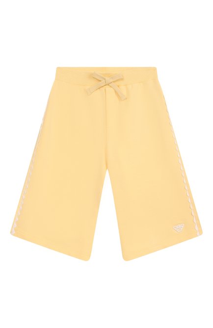 Детские брюки EMPORIO ARMANI  цвета, арт. EG000125/AF13449 | Фото 1 (Материал сплава: Проставлено; Материал внешний: Синтетический материал, Хлопок; Нос: Не проставлено)