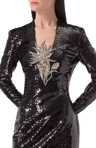 Хлопковое платье с отделкой пайетками YANINA, арт. T-2963, фото 5