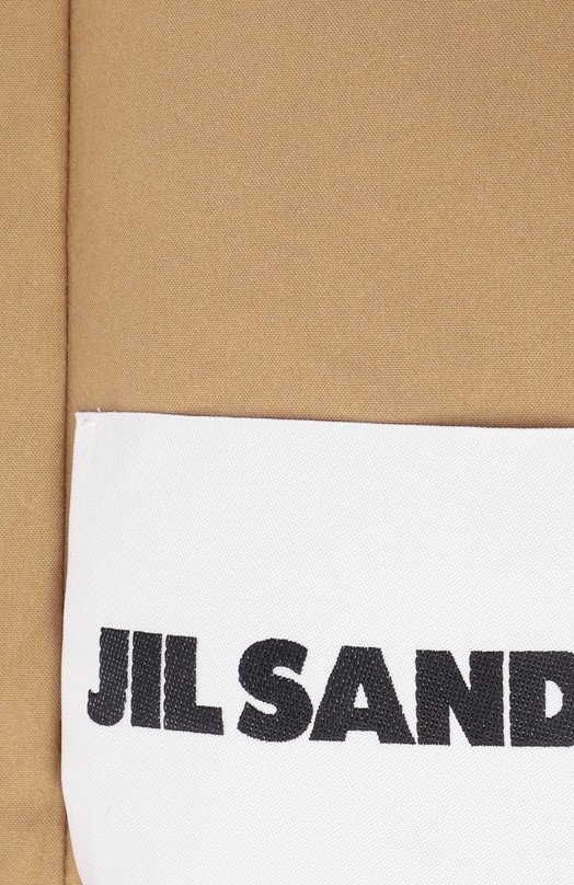 Хлопковый шарф Jil Sander J40TE0002/J45296 Бежевый  J40TE0002/J45296 Фото 3