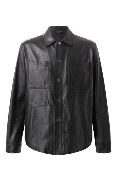 Мужская кожаная рубашка DOLCE & GABBANA, арт. G5LD2L/GG724