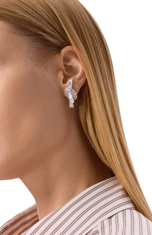 Серьги Matrix Swarovski 5727040 Серебряный  5727040 Фото 2