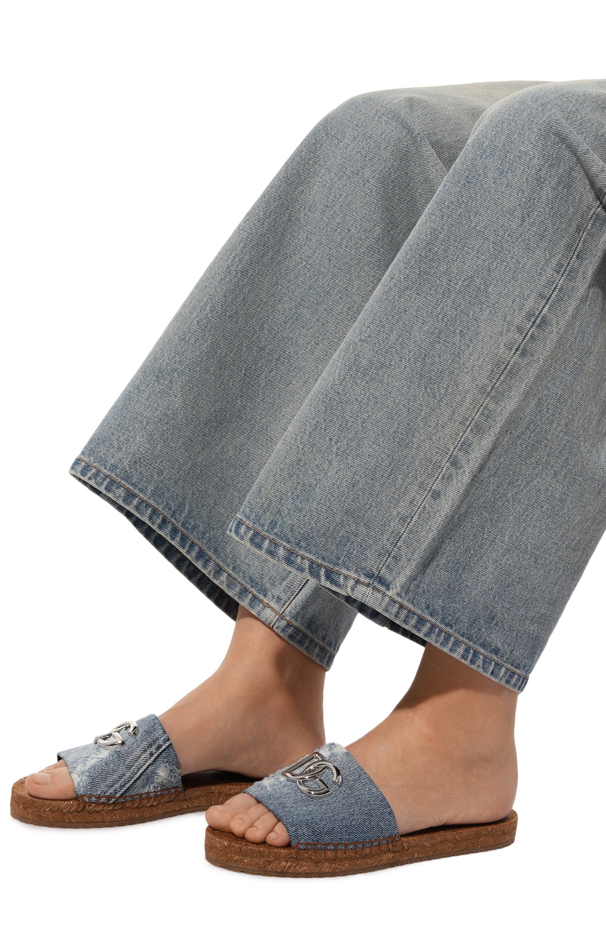 Текстильные шлепанцы DOLCE & GABBANA, арт. CE0124/AS004, фото 3