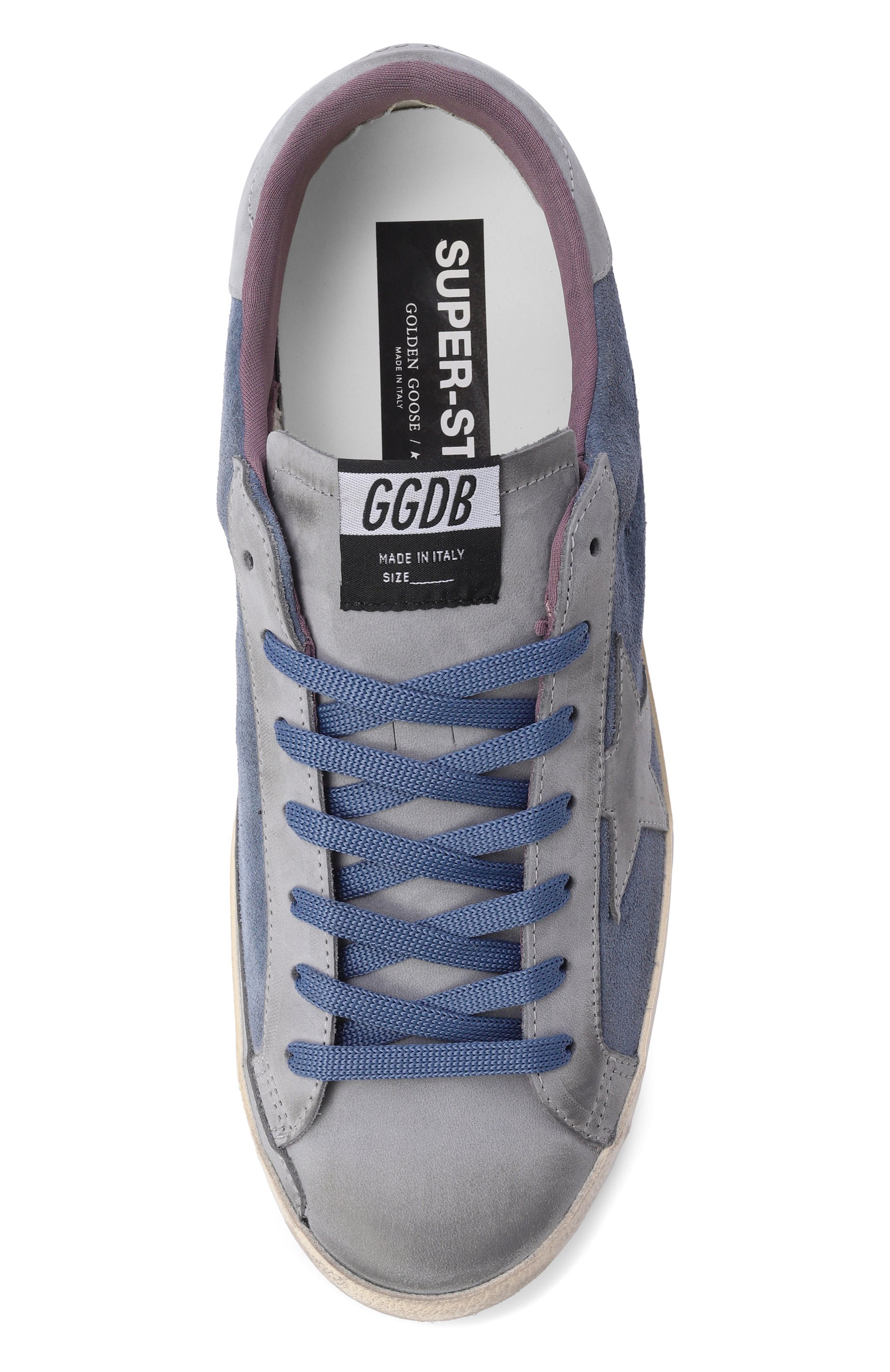 Замшевые кеды super-star GOLDEN GOOSE DELUXE BRAND, арт. GMF01002.F008749, фото 5