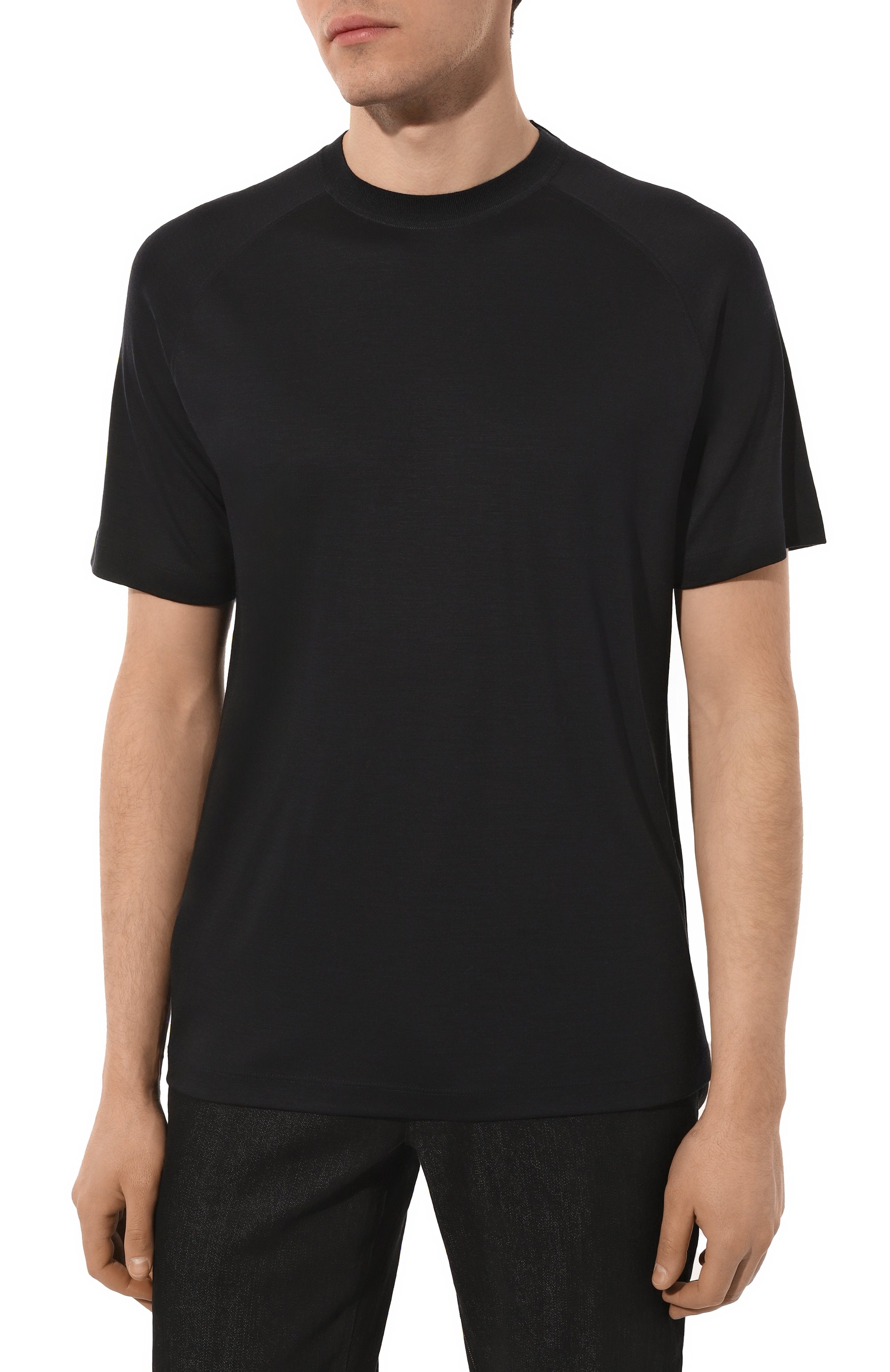 Шерстяная футболка ZEGNA, арт. E7328A5/BCT706, фото 3