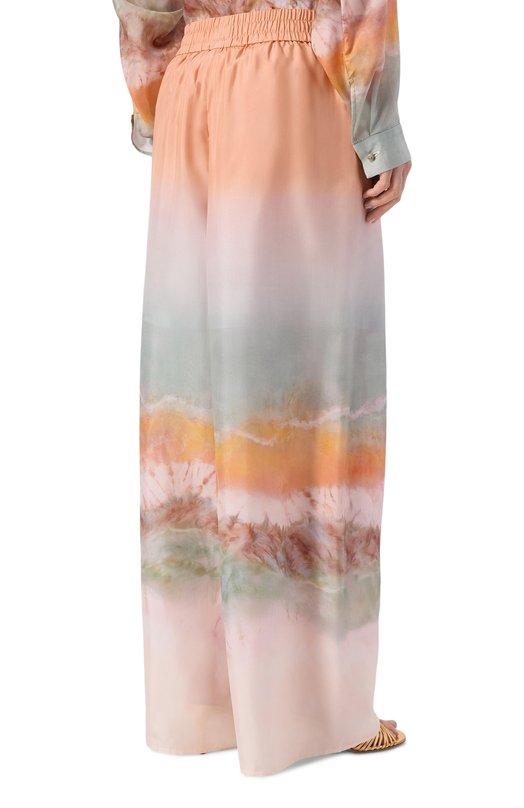 Шелковые брюки Zimmermann 5666PRS263 Разноцветный  5666PRS263 Фото 4