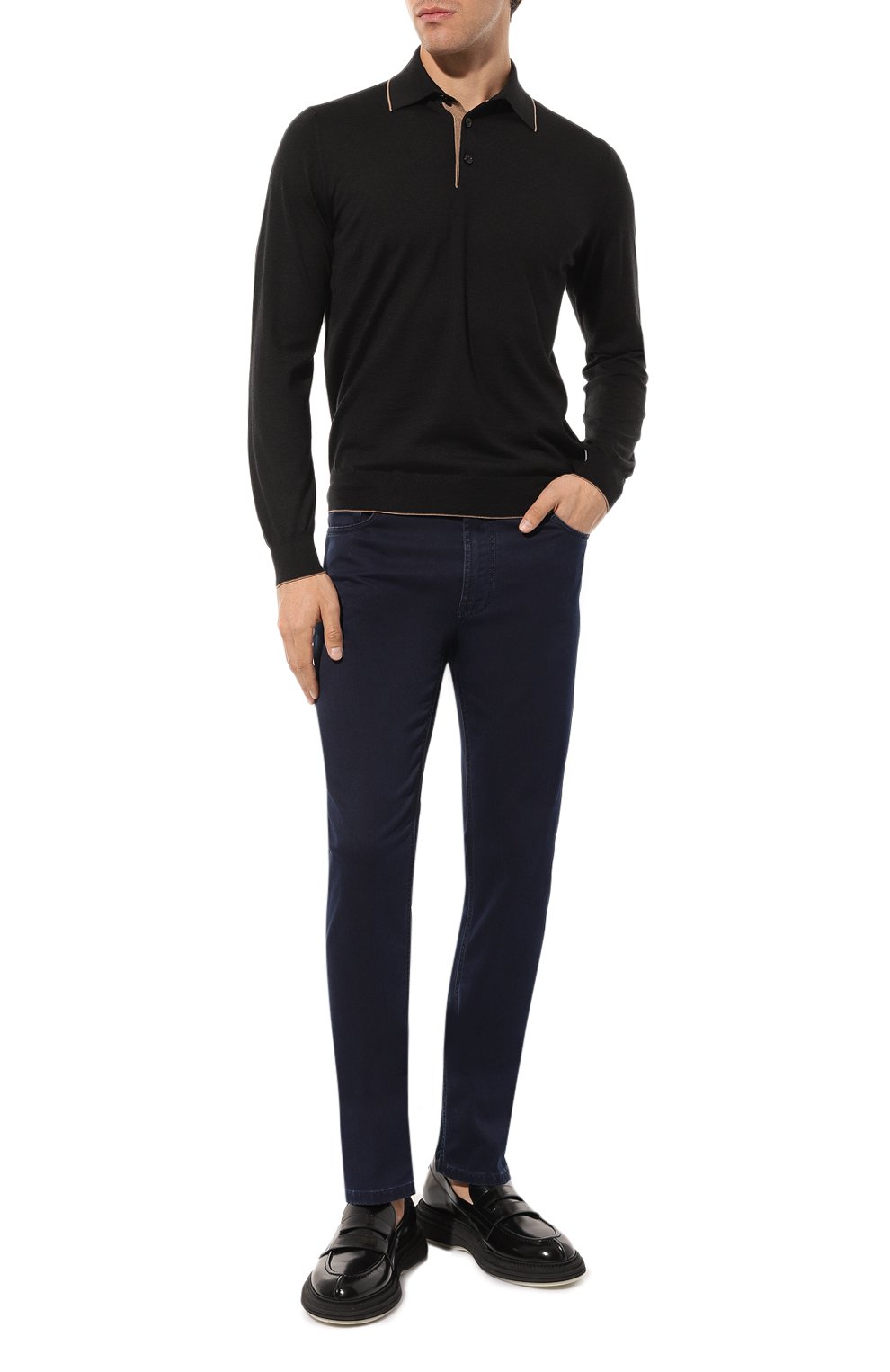 Поло из шерсти и шелка STEFANO RICCI, арт. KE08004P03/E23374, фото 2