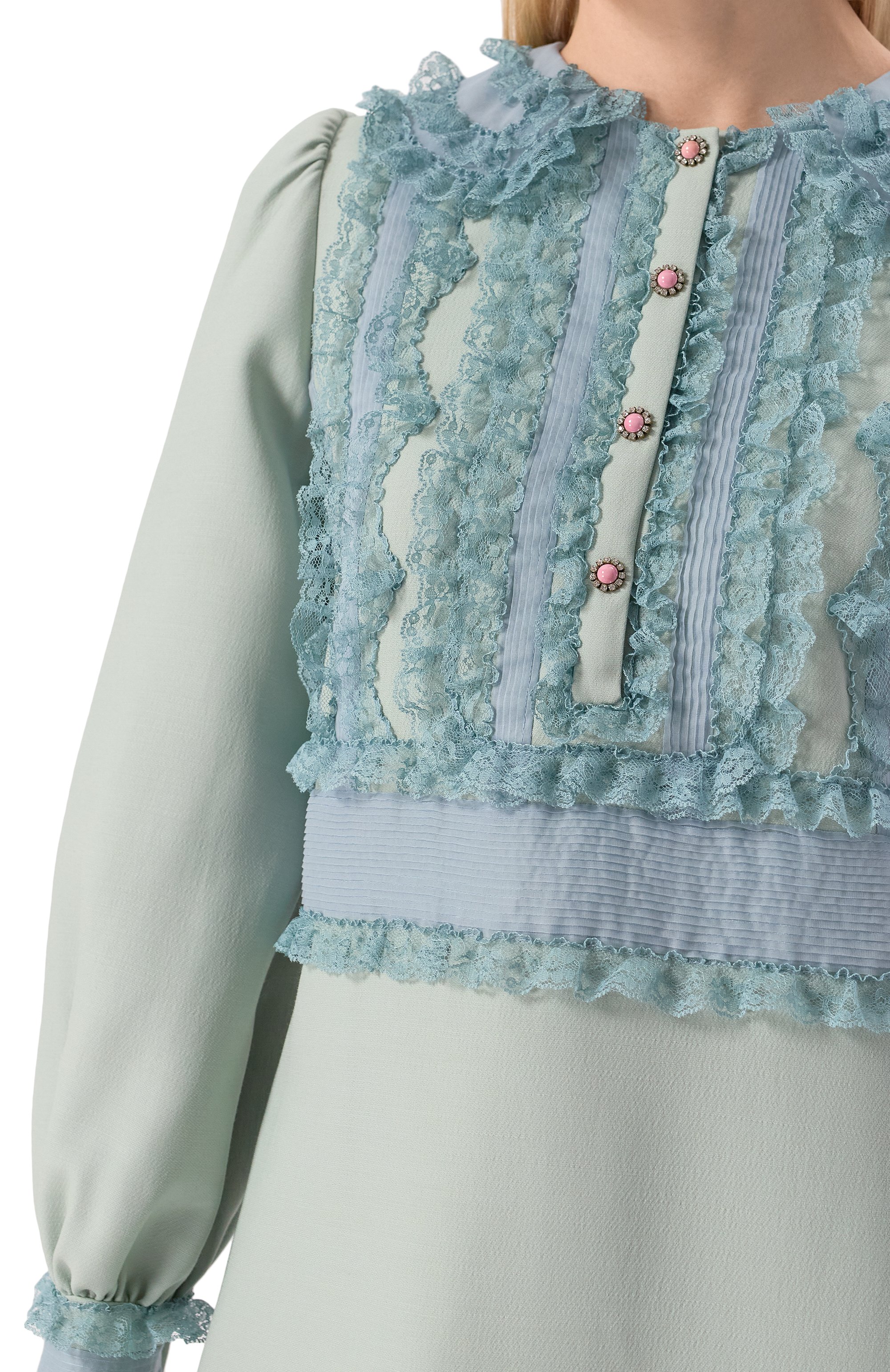 Платье из шерсти и шелка VALENTINO, арт. 6B3VAEJ61CF, фото 5