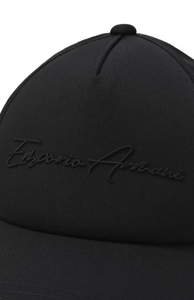 Бейсболка EMPORIO ARMANI черного цвета по цене 12700 руб., арт. EM002691/AF18167, фото 3 Бейсболка EMPORIO ARMANI, арт. EM002691/AF18167, фото 3