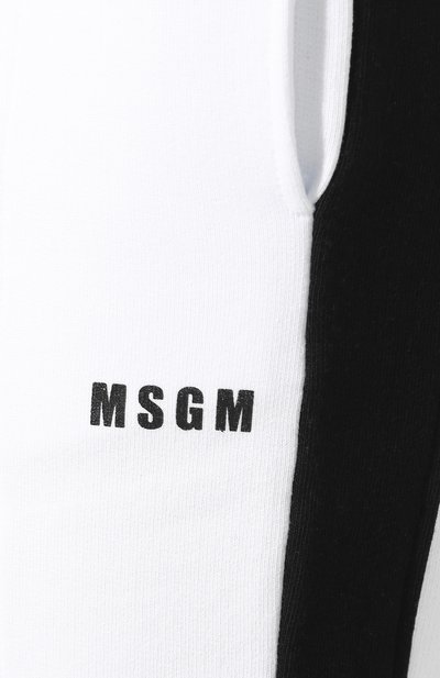 Джоггеры MSGM белого цвета по цене 17650 руб., арт. 2841MDP63 207299, фото 5 Джоггеры MSGM, арт. 2841MDP63 207299, фото 5