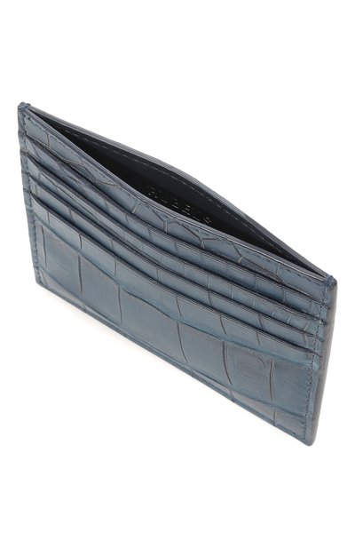 Футляр для кредитных карт из кожи крокодила RUBEUS MILANO, арт. 01 PORCCBLUE02, фото 3