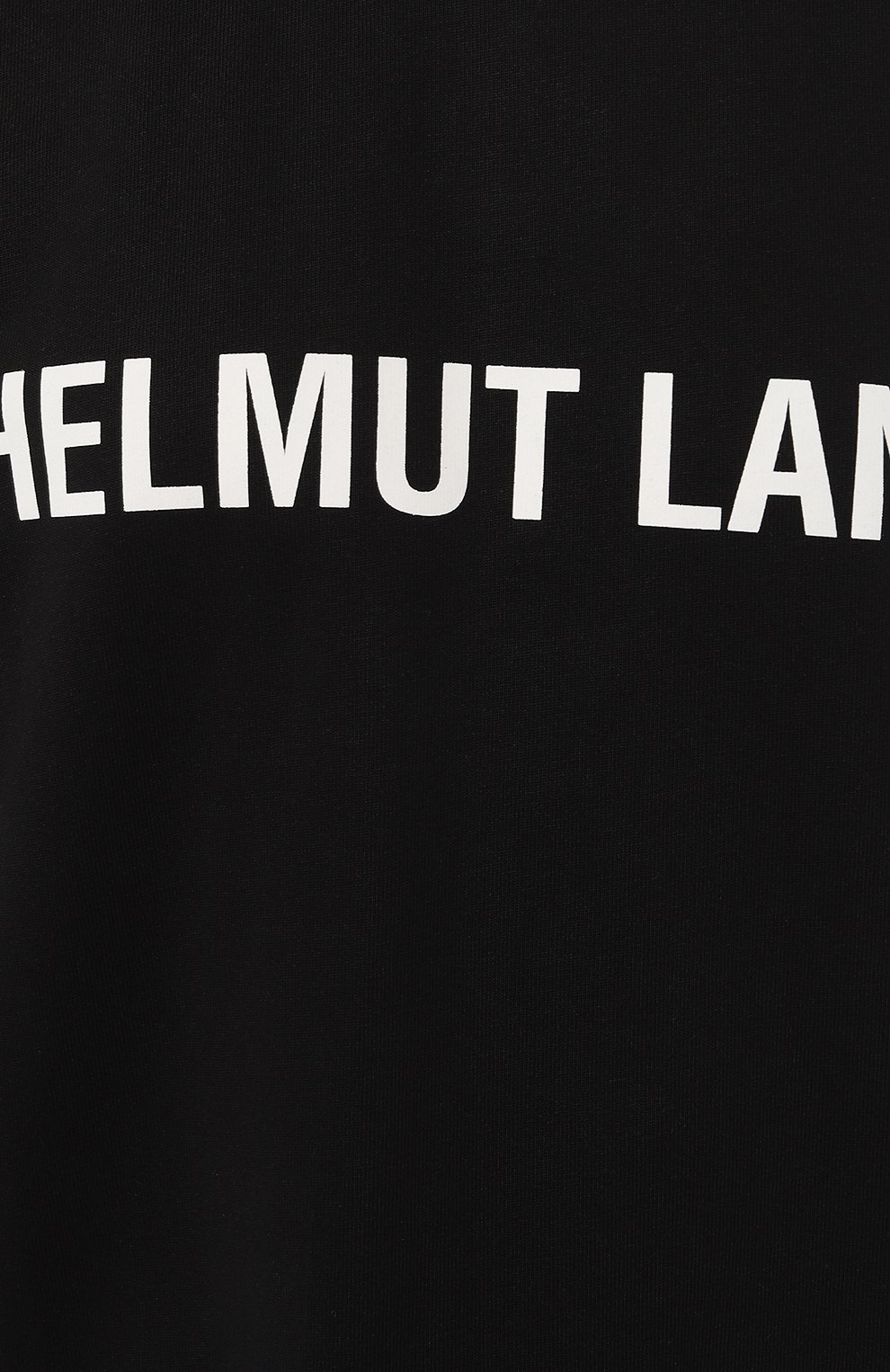 Хлопковая футболка HELMUT LANG черного цвета по цене 17400 руб., арт. L09HM523, фото 5 Хлопковая футболка HELMUT LANG, арт. L09HM523, фото 5