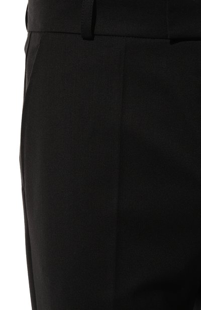 Шерстяные брюки WHO_AM черного цвета по цене 26900 руб., арт. MP4-SVO243-BLK, фото 5 Шерстяные брюки WHO_AM, арт. MP4-SVO243-BLK, фото 5