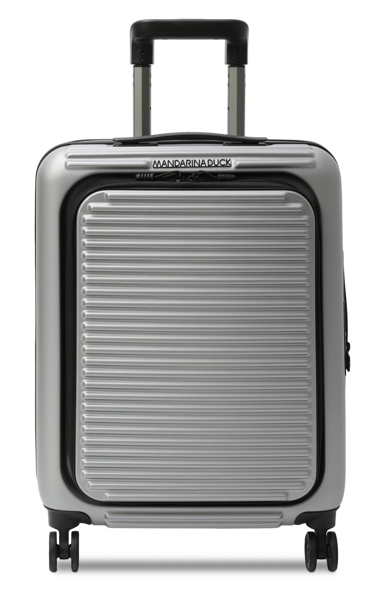 Женский чемодан tank case small MANDARINA DUCK серебряного цвета, арт. FSV22-002 | Фото 6 (Материал: Пластик; Автоматизация ТО: Проставлено; Автоматизация состава: Проставлено; Размер: small)