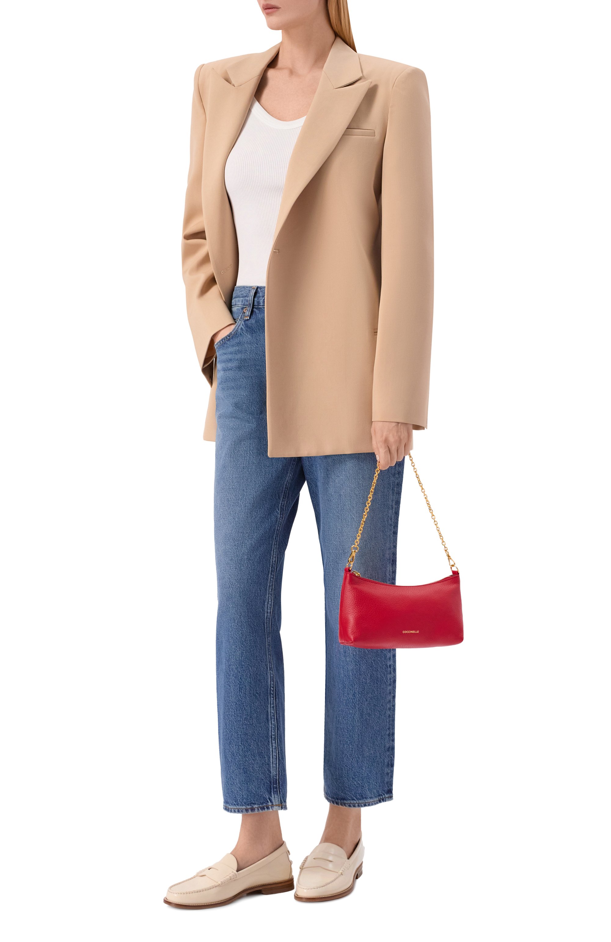 Сумка aura mini COCCINELLE красного цвета по цене 22050 руб., арт. E5QH0550101, фото 7 Сумка aura mini COCCINELLE, арт. E5QH0550101, фото 7