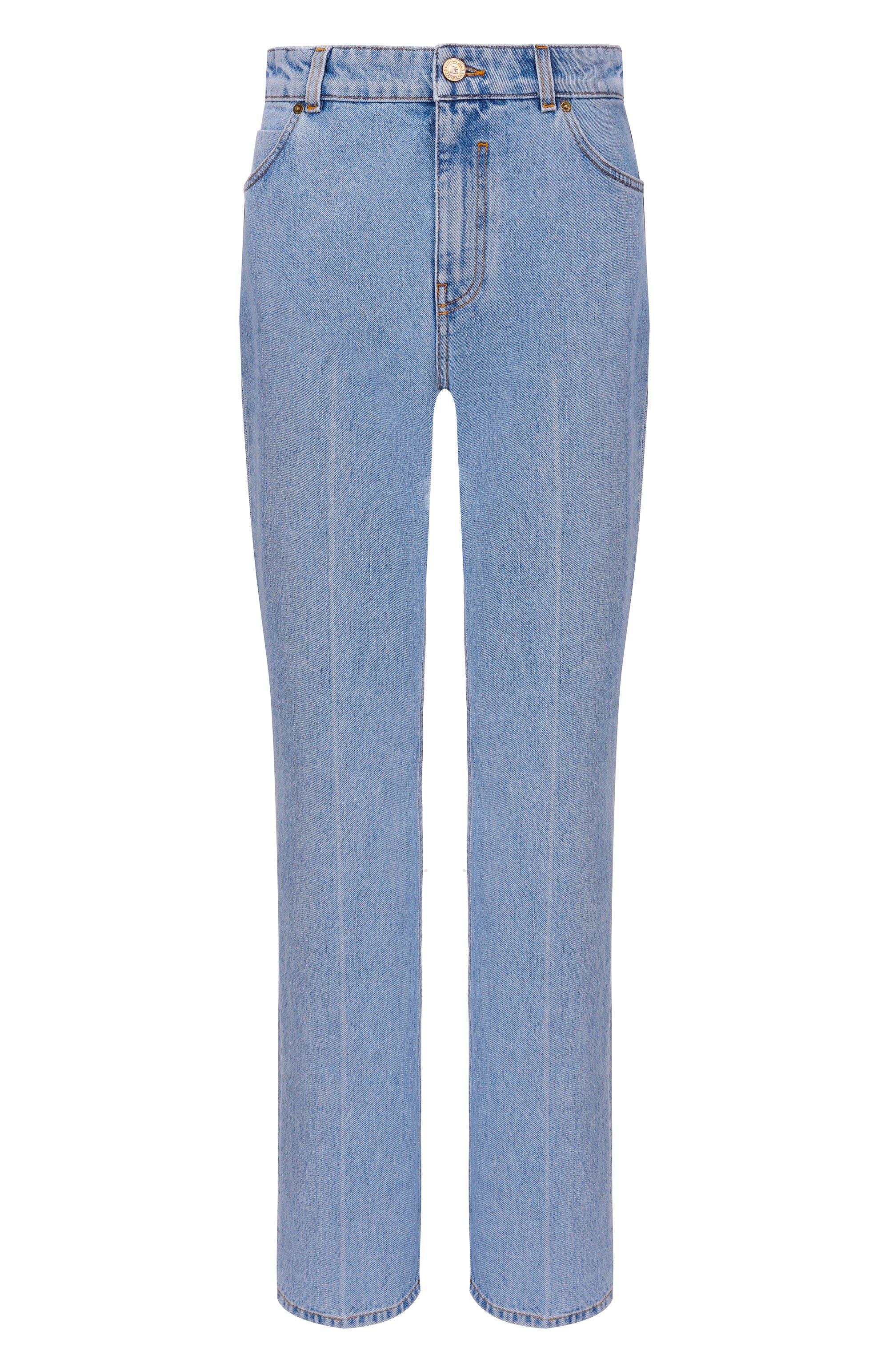 Джинсы BALMAIN голубого цвета по цене 117500 руб., арт. GF1MI070/DG11, фото 1 Джинсы BALMAIN, арт. GF1MI070/DG11, фото 1