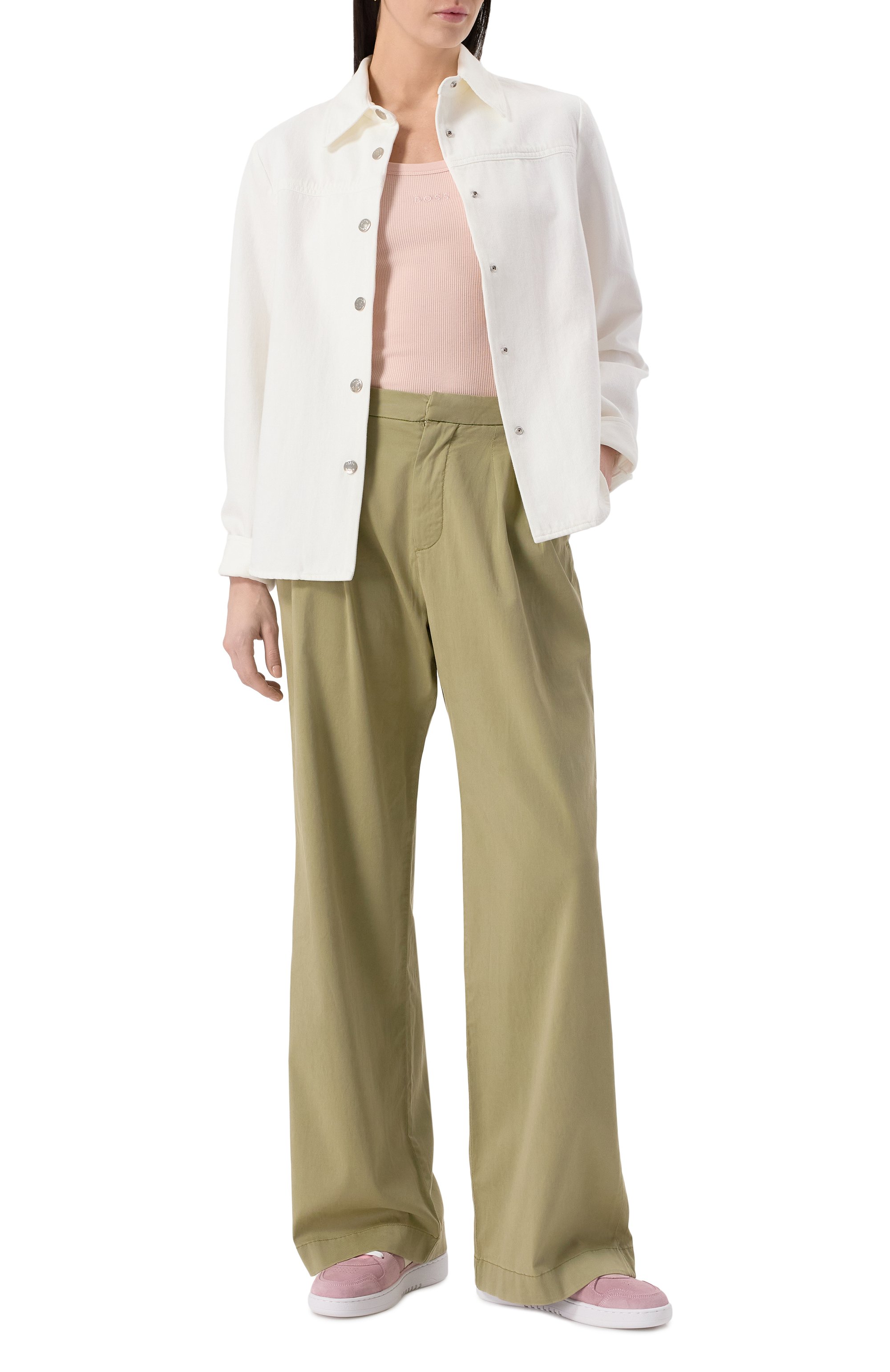 Хлопковая майка BOSS ORANGE, арт. 50504245, фото 2