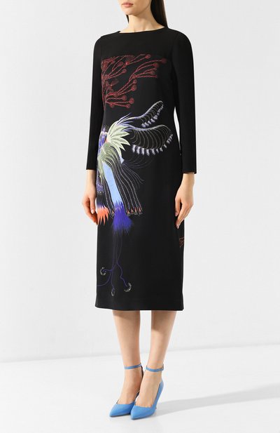 Платье из вискозы и хлопка DRIES VAN NOTEN, арт. 182-11018-6147, фото 3