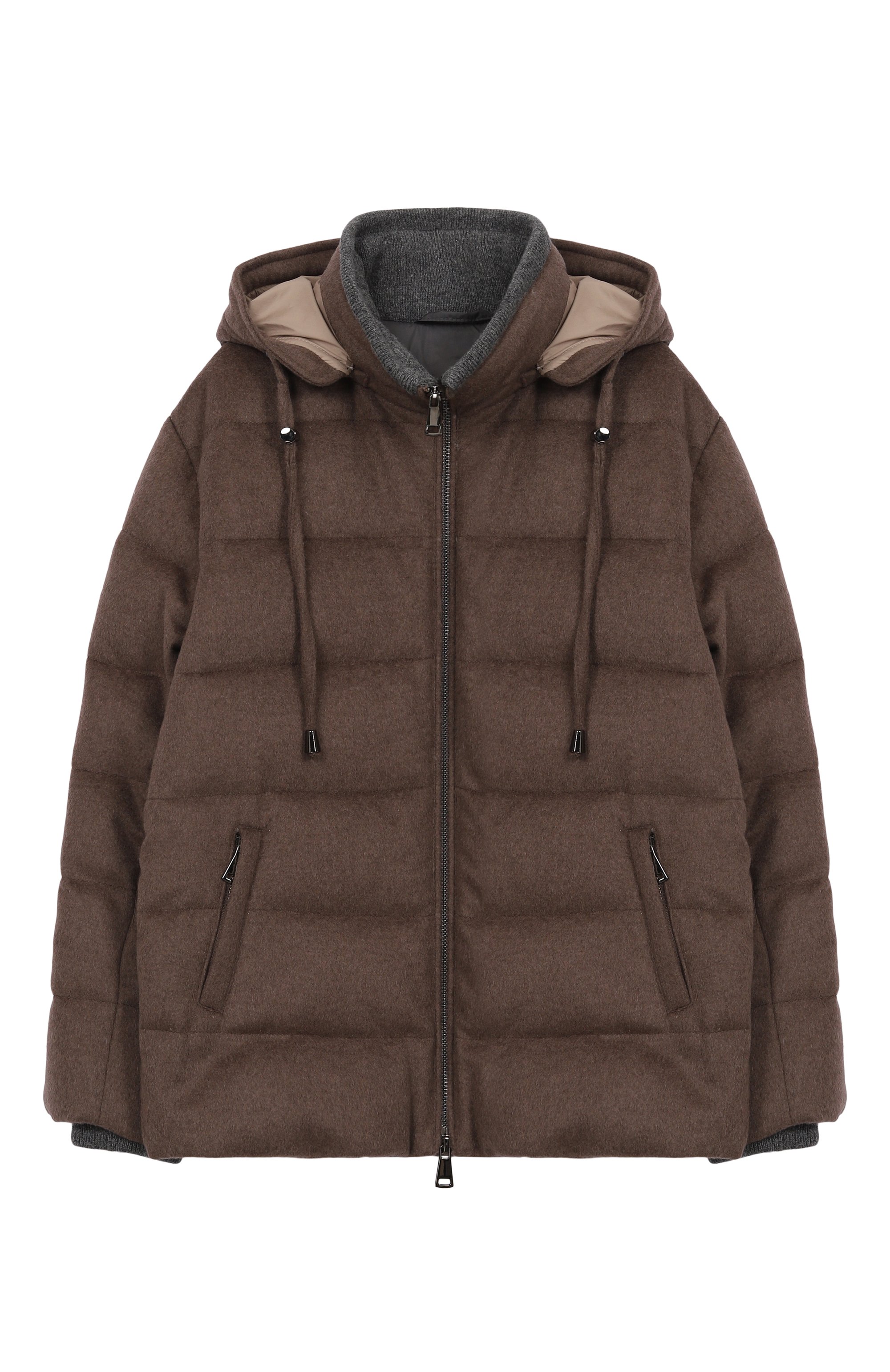 Пуховик из шерсти и кашемира MANZONI24, арт. 25UB777-WCASPX, фото 1