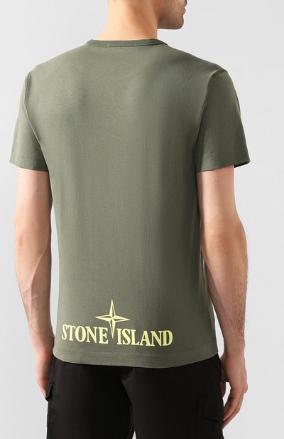 Хлопковая футболка STONE ISLAND, арт. 721523387, фото 4