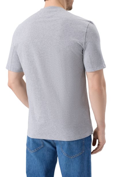 Хлопковая футболка BRUNELLO CUCINELLI, арт. M0B138440, фото 4