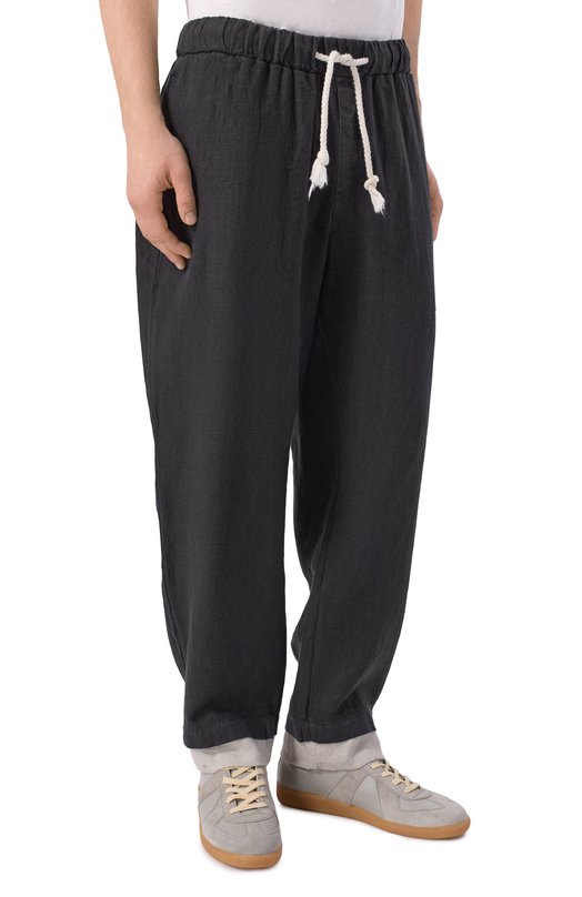 Льняные брюки Never Enough 2B5M090-148/MPA076 Чёрный  2B5M090-148/MPA076 Фото 3