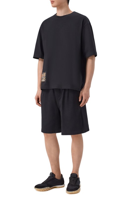 Хлопковые шорты Laneus S6LAMAFP103 Чёрный  S6LAMAFP103 Фото 2