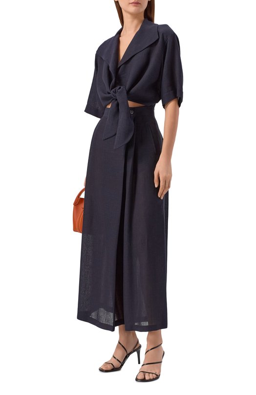 Льняная блузка Loro Piana FAP7857 Синий  FAP7857 Фото 2