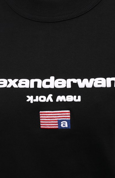 Хлопковая футболка ALEXANDER WANG, арт. UCC1211344, фото 5