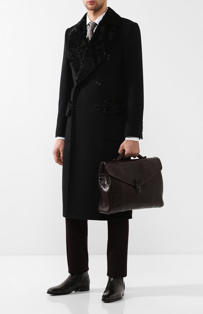 Портфель из кожи крокодила BOTTEGA VENETA, арт. 113095/V4250/CNIL, фото 2