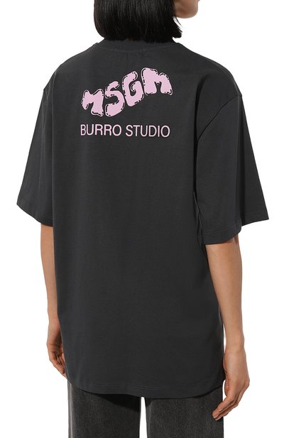 Хлопковая футболка MSGM, арт. 3746MM04/247791, фото 4