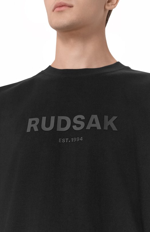 Хлопковая футболка Rudsak 9524008 Чёрный  9524008 Фото 5
