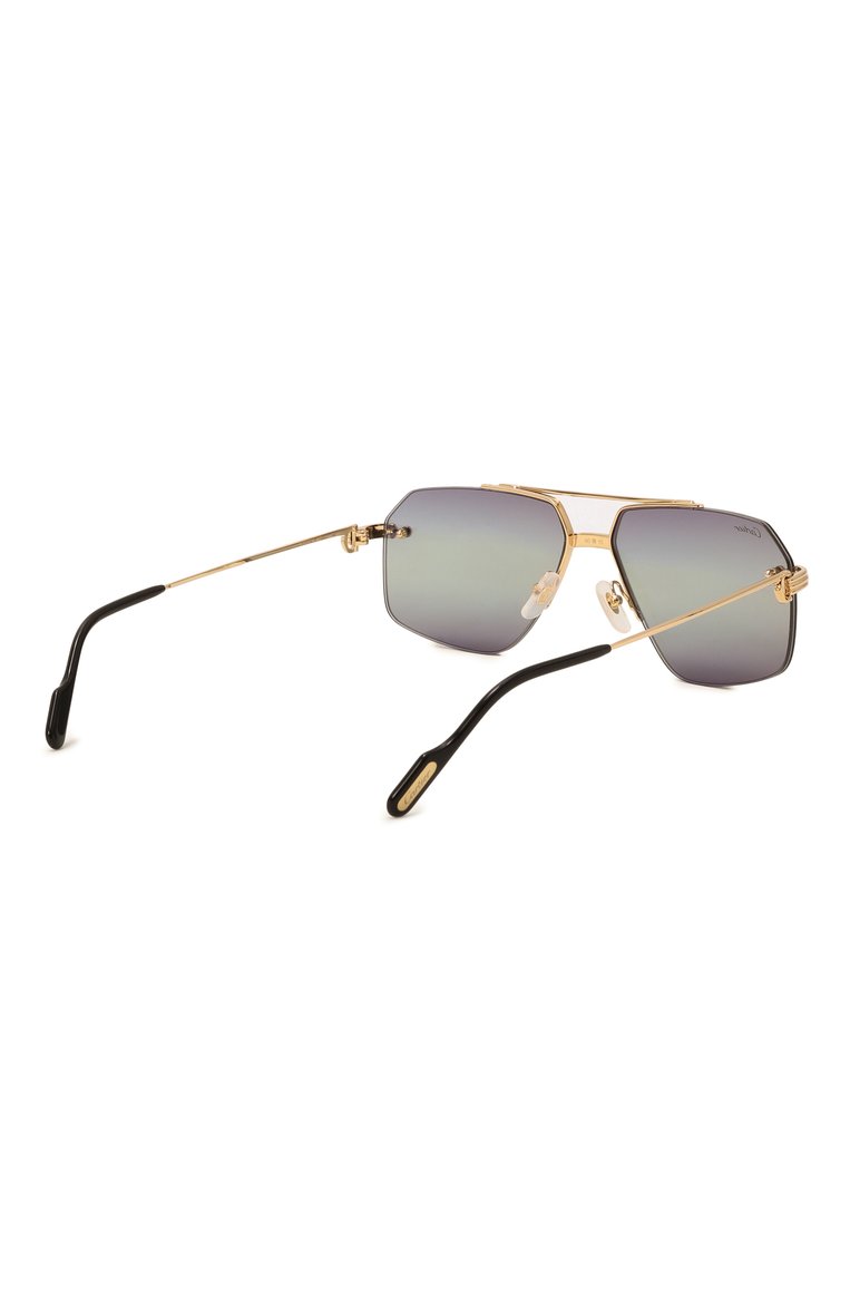 Мужские солнцезащитные очки CARTIER серого цвета, арт. CT0426S 003 | Фото 4 (Нос: Не проставлено; Региональные ограничения белый список (Axapta Mercury): Не проставлено; Материал: Металл; Тип очков: С/з; Кросс-КТ: С/з-мужское; Очки форма: Безоправные, Авиаторы; Оптика Гендер: оптика-мужское)