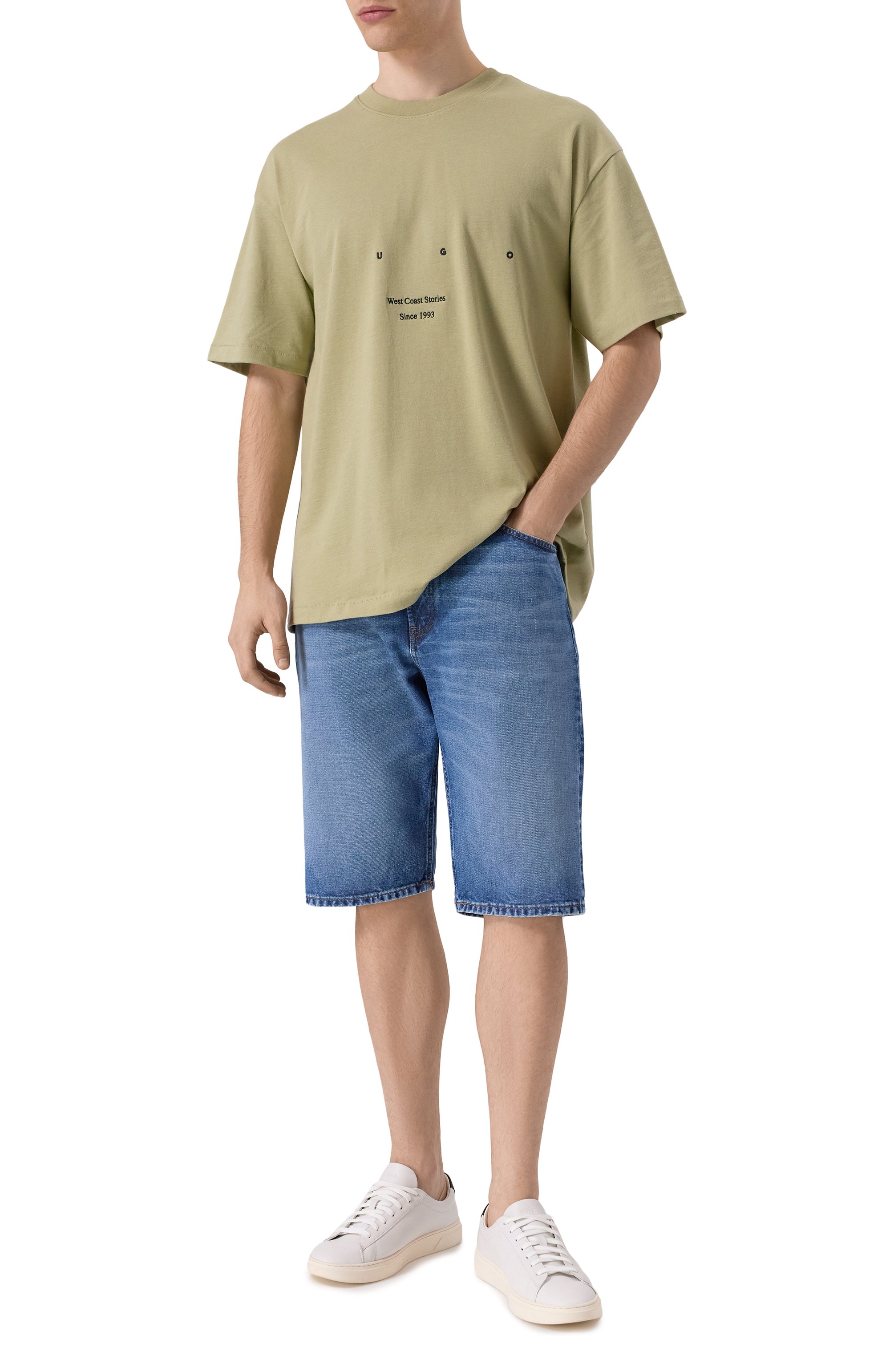 Хлопковая футболка HUGO, арт. 50538958, фото 2