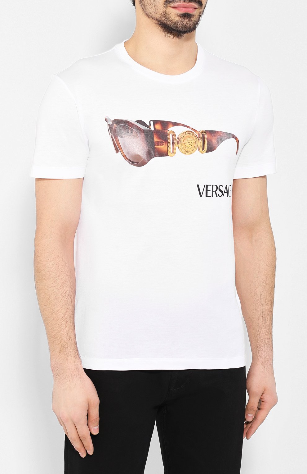 Хлопковая футболка VERSACE, арт. A85158/A228806, фото 3