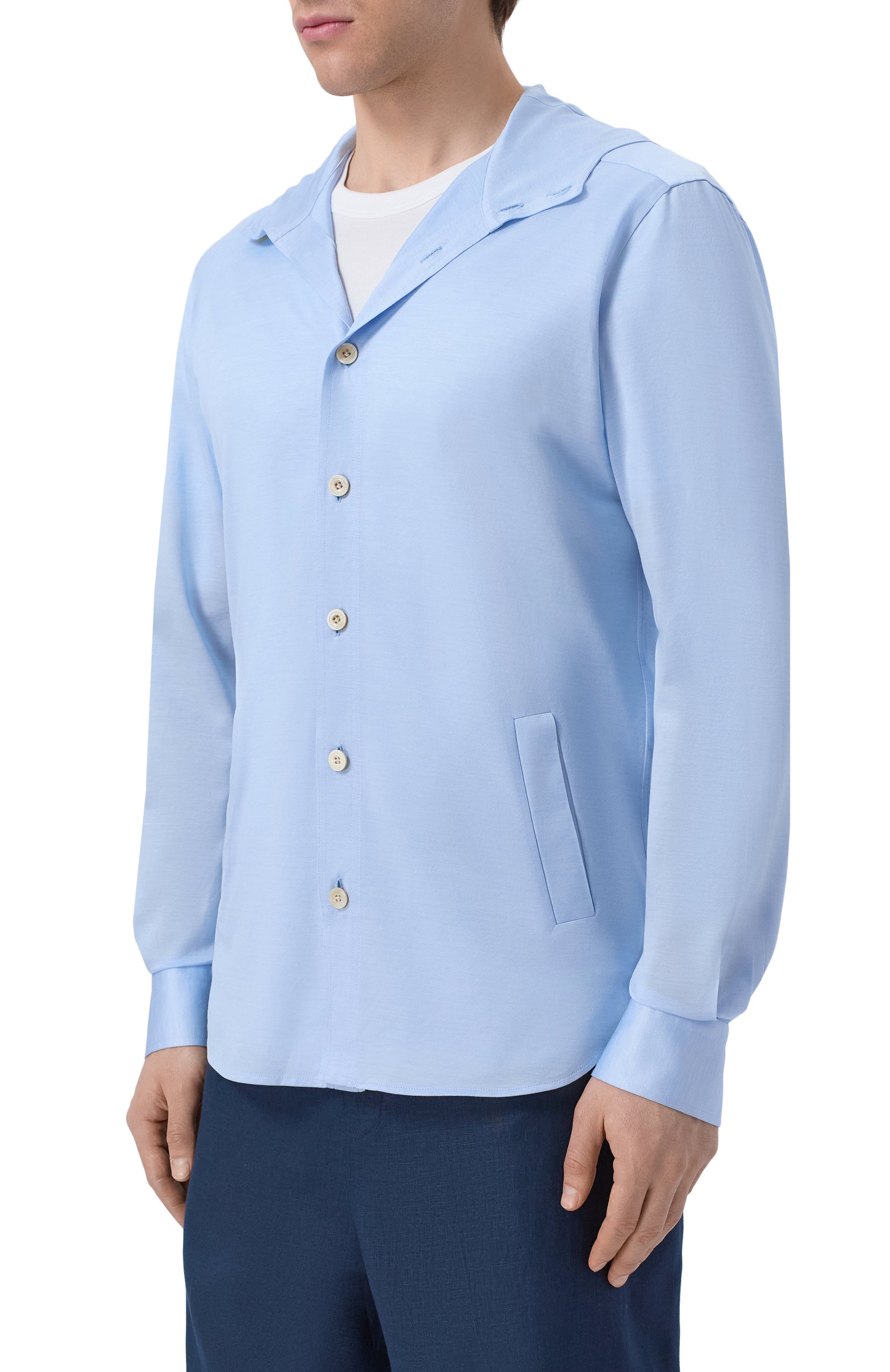 Хлопковая рубашка KITON, арт. UMCMARH09665, фото 3