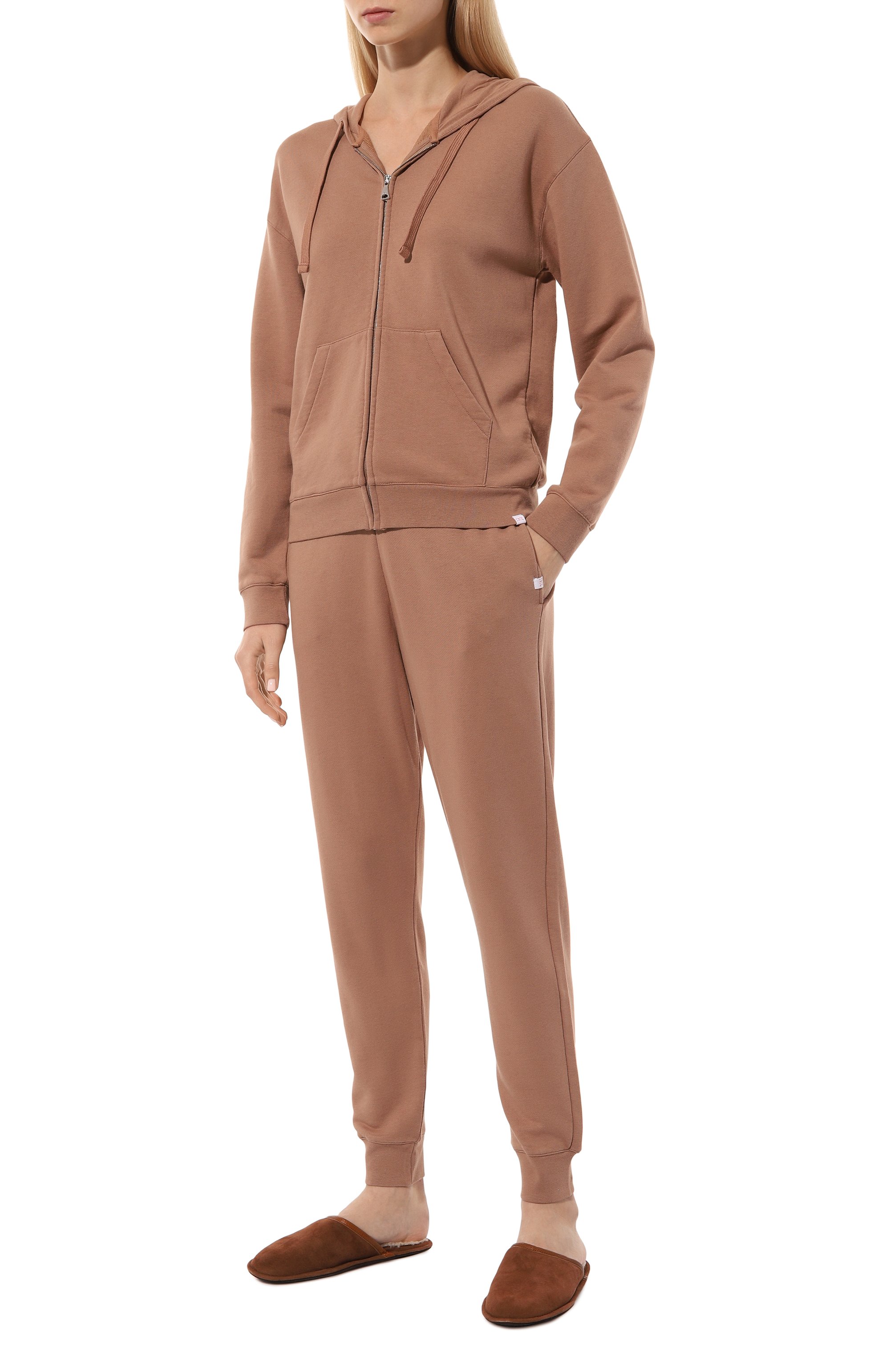 Хлопковые джоггеры DEREK ROSE светло-коричневого цвета по цене 27450 руб., арт. 1502/QUIN001, фото 2 Хлопковые джоггеры DEREK ROSE, арт. 1502/QUIN001, фото 2