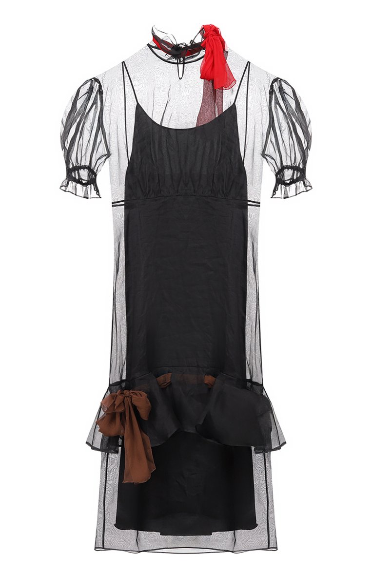 Хлопковое платье MIU MIU, арт. MF3491-957-F0002, фото 1