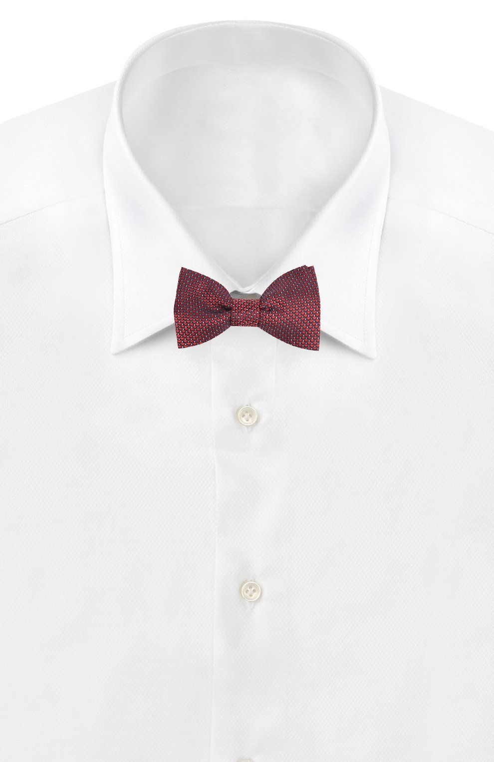 Шелковый галстук-бабочка с узором LANVIN, арт. 2402/B0W TIE, фото 2