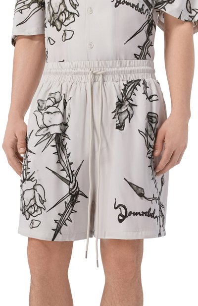 Шорты из вискозы DOMREBEL кремового цвета по цене 41700 руб., арт. M INKED/SH0RTS, фото 3 Шорты из вискозы DOMREBEL, арт. M INKED/SH0RTS, фото 3